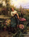 Die Blume Boot Landfrau Daniel Ridgway Knight